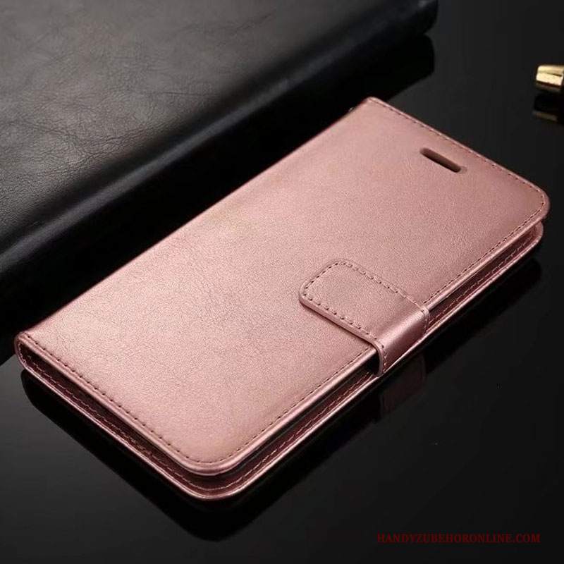 Custodia Huawei P20 Pelle Telefono Semplici, Cover Huawei P20 Folio Morbido Oro