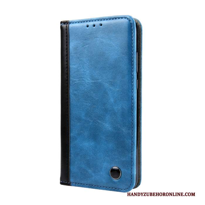 Custodia Huawei P20 Pelle Telefono Tutto Incluso, Cover Huawei P20 Folio Blu Anti-caduta