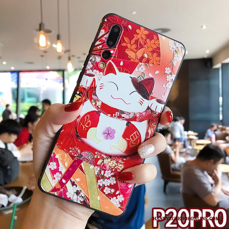 Custodia Huawei P20 Pro Cartone Animato Ring Nuovo, Cover Huawei P20 Pro Goffratura Tendenzatelefono