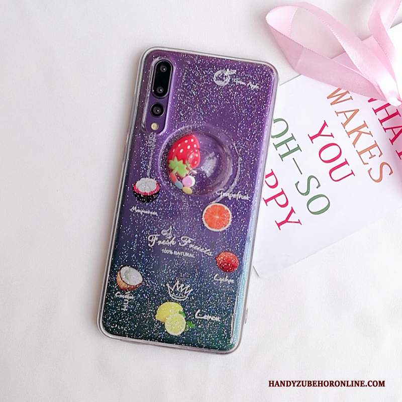 Custodia Huawei P20 Pro Cartone Animato Telefono Bello, Cover Huawei P20 Pro Protezione Morbido Frutta