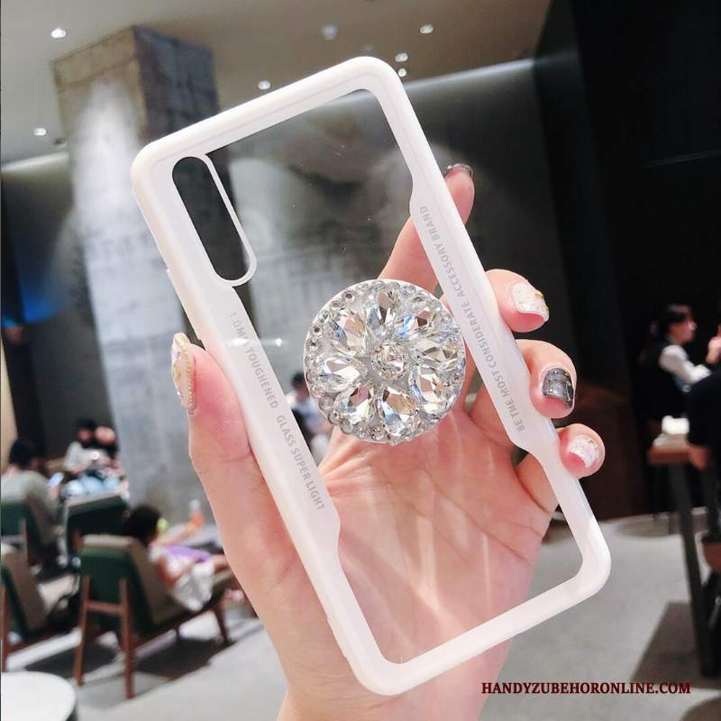 Custodia Huawei P20 Pro Creativo Marchio Di Tendenza Tutto Incluso, Cover Huawei P20 Pro Strass Supporto Trasparente