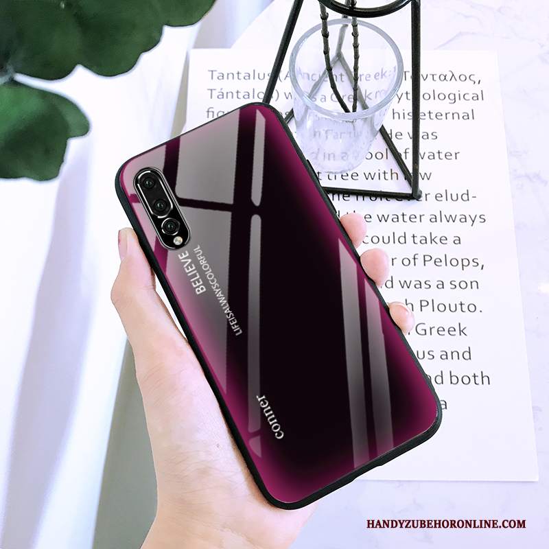 Custodia Huawei P20 Pro Protezione Anti-caduta Rosso, Cover Huawei P20 Pro Cartone Animato Ornamenti Appesi Colore Sfumato