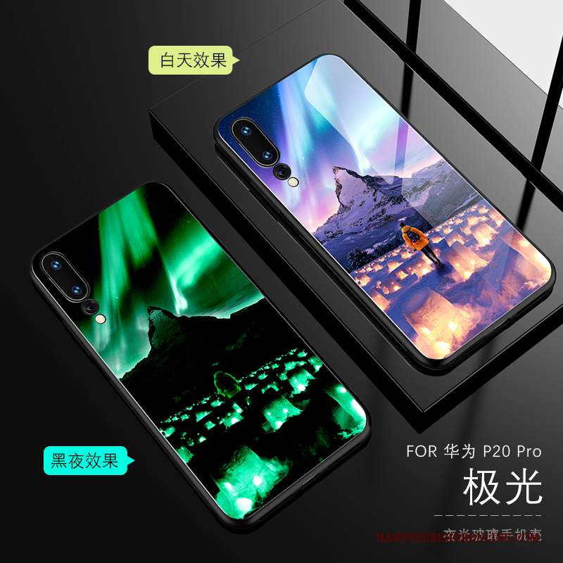 Custodia Huawei P20 Pro Protezione Luminoso Verde, Cover Huawei P20 Pro Creativo Nuovo Net Red