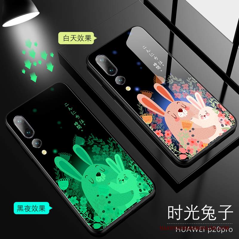 Custodia Huawei P20 Pro Protezione Luminoso Verde, Cover Huawei P20 Pro Creativo Nuovo Net Red