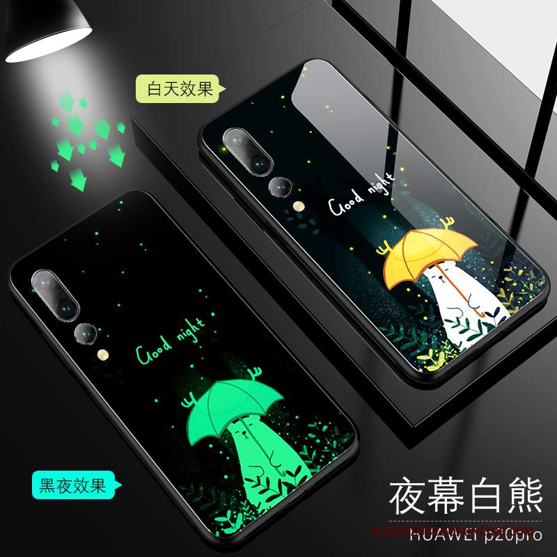 Custodia Huawei P20 Pro Protezione Luminoso Verde, Cover Huawei P20 Pro Creativo Nuovo Net Red