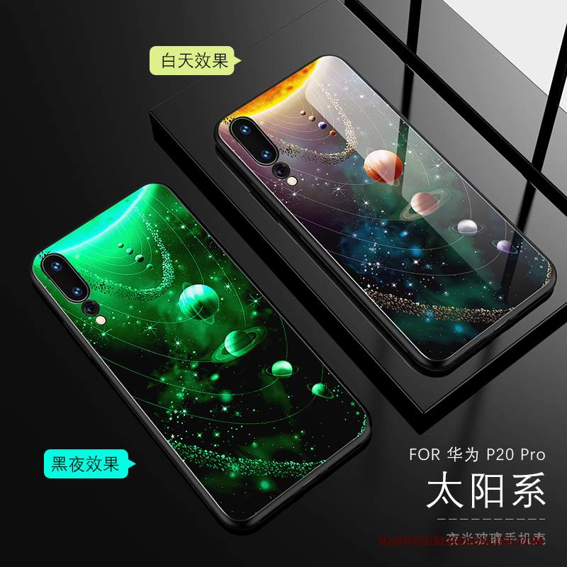 Custodia Huawei P20 Pro Protezione Luminoso Verde, Cover Huawei P20 Pro Creativo Nuovo Net Red