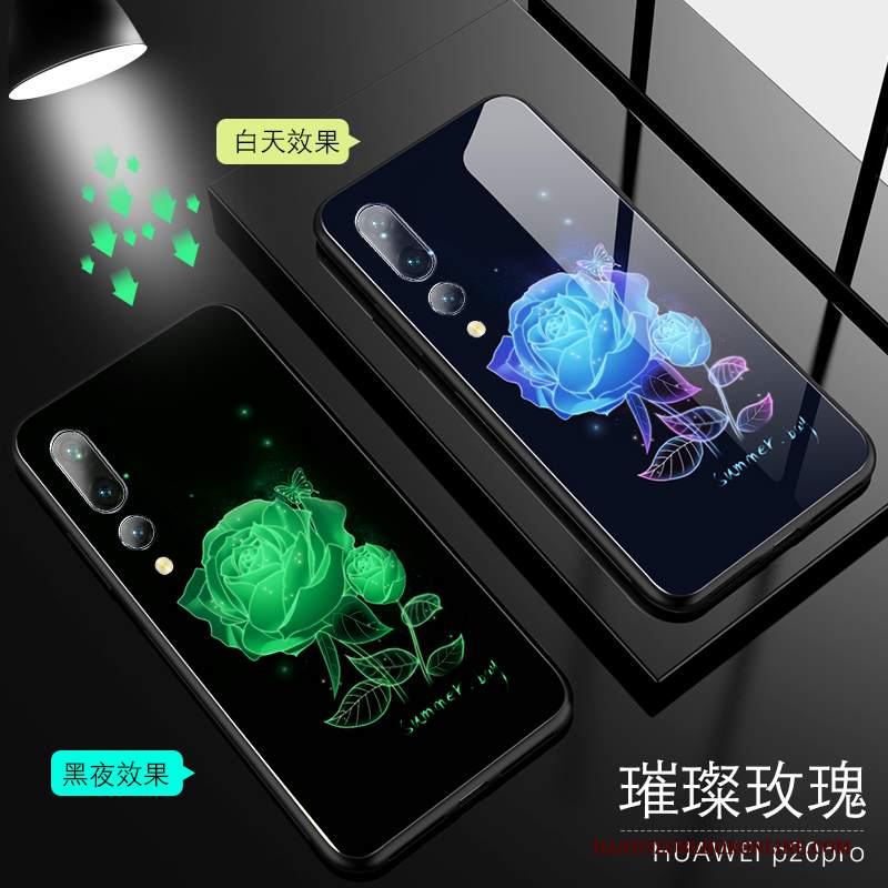 Custodia Huawei P20 Pro Protezione Luminoso Verde, Cover Huawei P20 Pro Creativo Nuovo Net Red