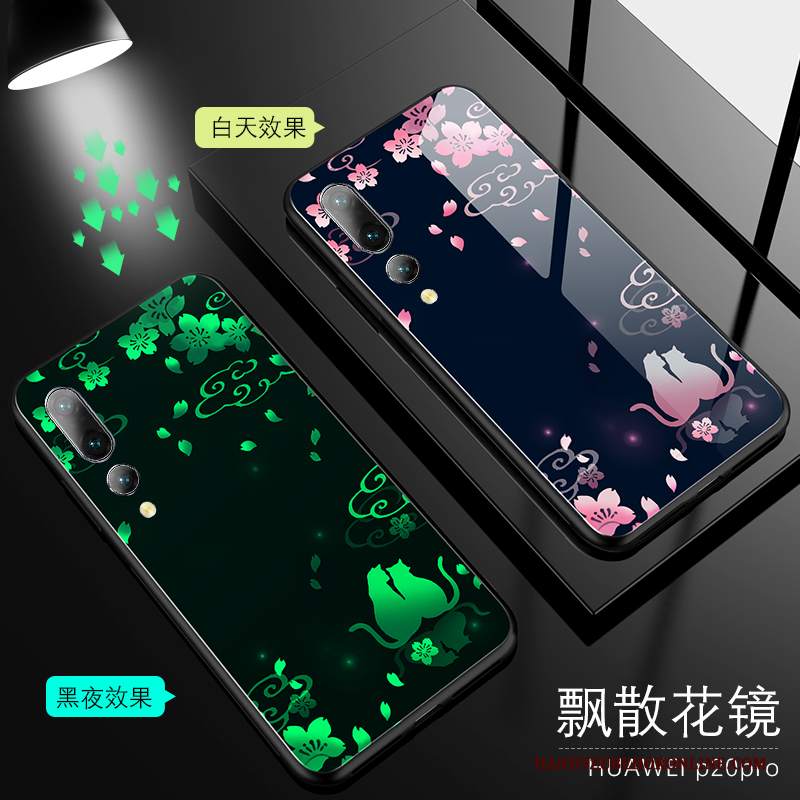 Custodia Huawei P20 Pro Protezione Luminoso Verde, Cover Huawei P20 Pro Creativo Nuovo Net Red