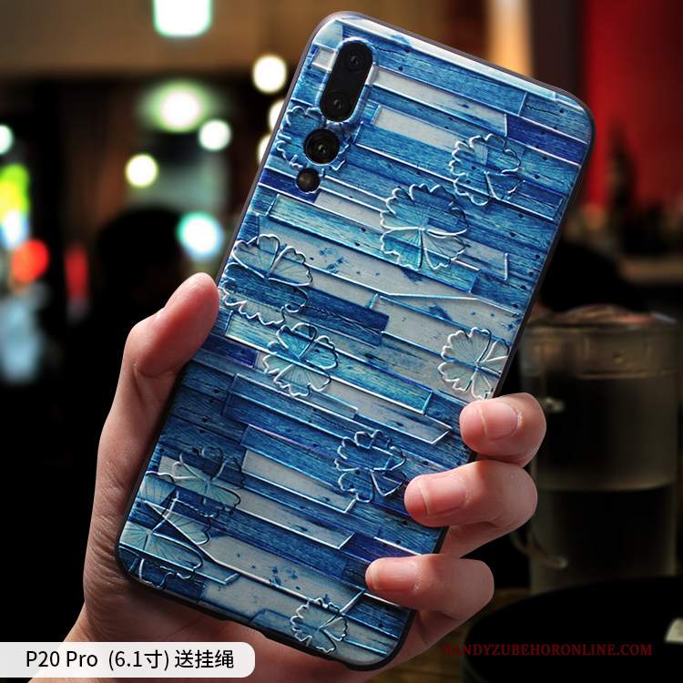 Custodia Huawei P20 Pro Protezione Macchiati Tendenza, Cover Huawei P20 Pro Goffratura Ornamenti Appesi Di Personalità