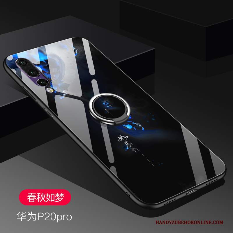 Custodia Huawei P20 Pro Protezione Net Red Di Personalità, Cover Huawei P20 Pro Creativo Anti-caduta Vetro