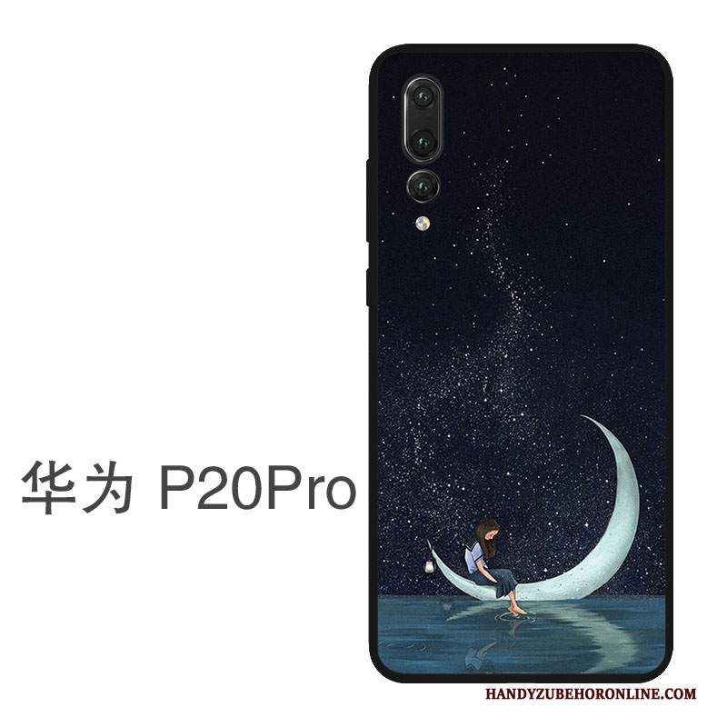 Custodia Huawei P20 Pro Protezione Ornamenti Appesi Amanti, Cover Huawei P20 Pro Telefono Blu