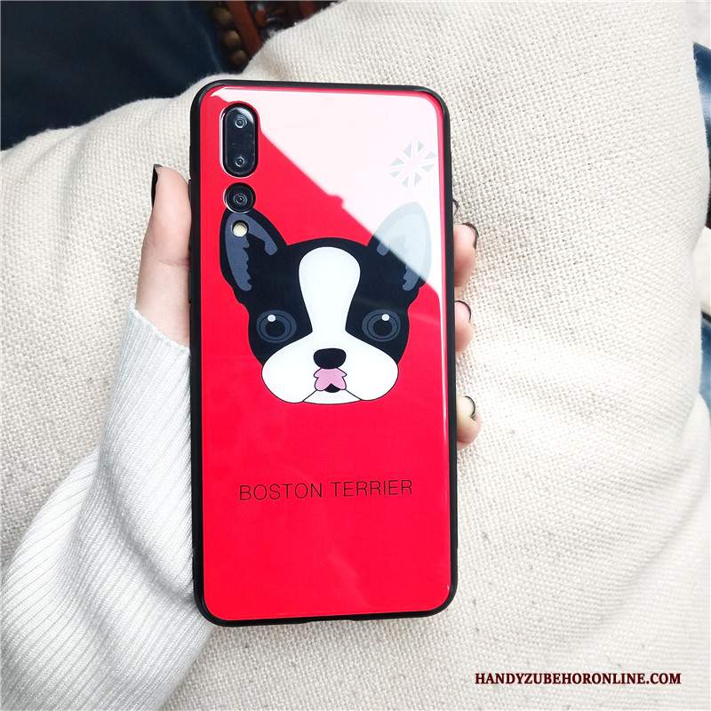 Custodia Huawei P20 Pro Protezione Specchio Vetro, Cover Huawei P20 Pro Telefono Amanti