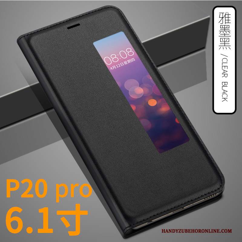 Custodia Huawei P20 Pro Protezione Telefono Oro, Cover Huawei P20 Pro Pelle Tutto Incluso Anti-caduta