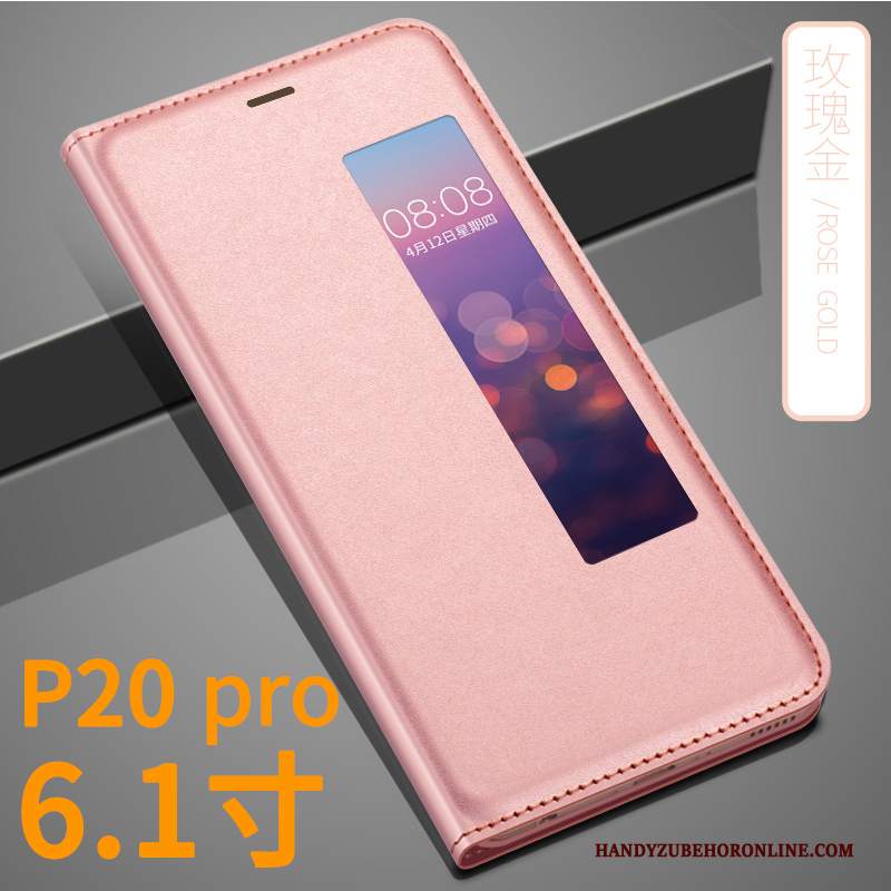 Custodia Huawei P20 Pro Protezione Telefono Oro, Cover Huawei P20 Pro Pelle Tutto Incluso Anti-caduta