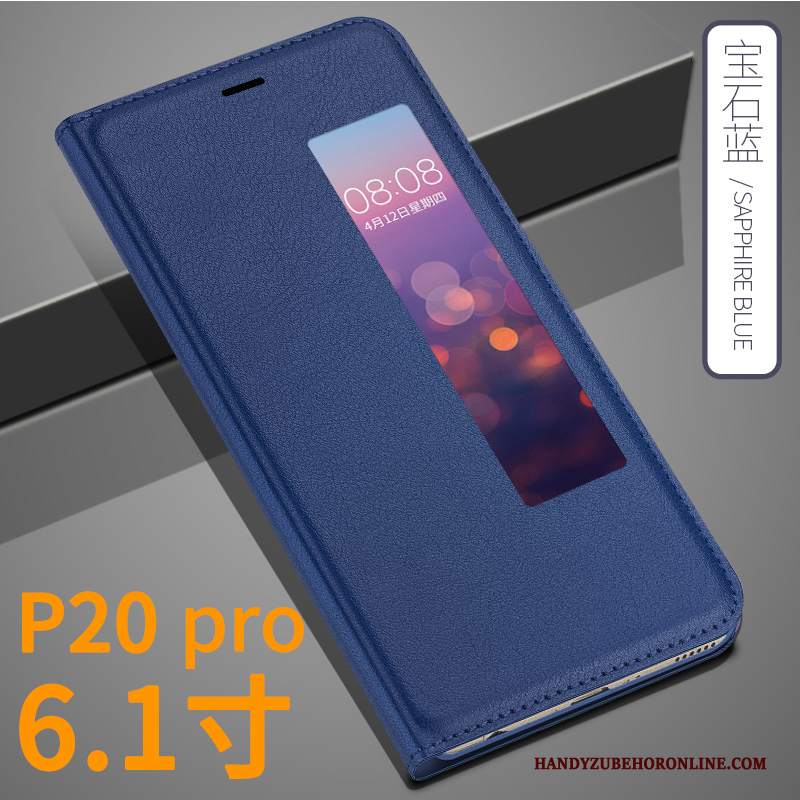 Custodia Huawei P20 Pro Protezione Telefono Oro, Cover Huawei P20 Pro Pelle Tutto Incluso Anti-caduta