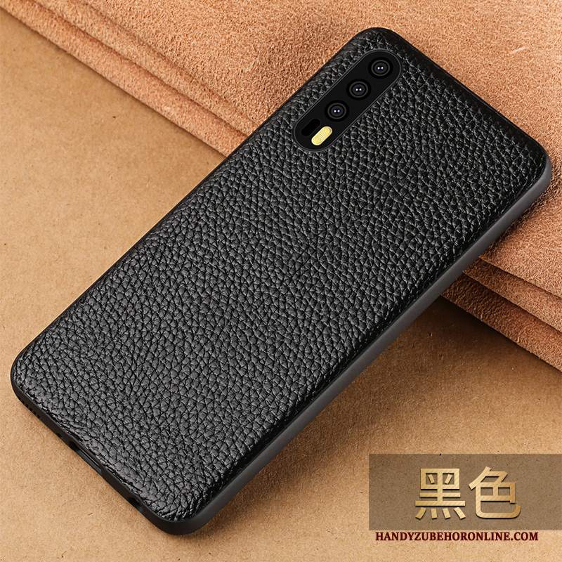 Custodia Huawei P20 Pro Protezione Tutto Incluso Nero, Cover Huawei P20 Pro Pelle Anti-caduta Marchio Di Tendenza