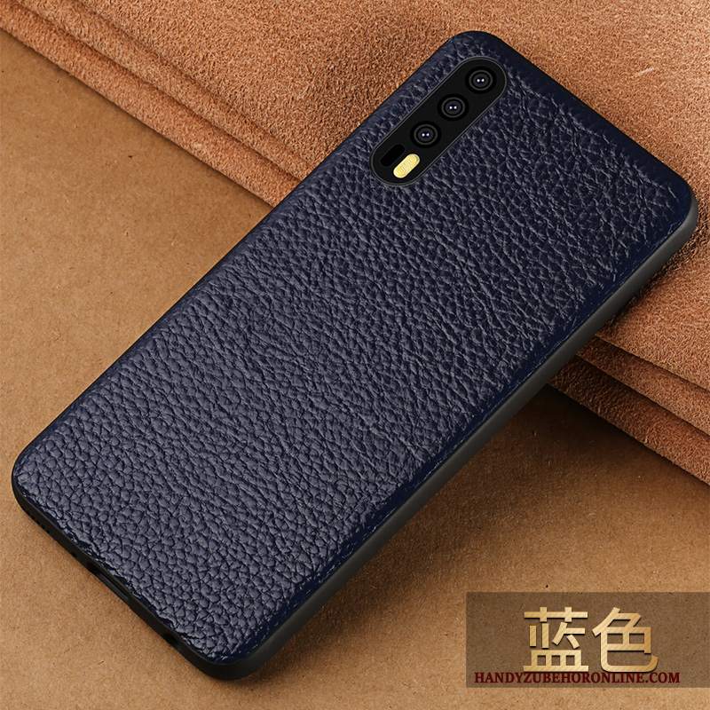 Custodia Huawei P20 Pro Protezione Tutto Incluso Nero, Cover Huawei P20 Pro Pelle Anti-caduta Marchio Di Tendenza