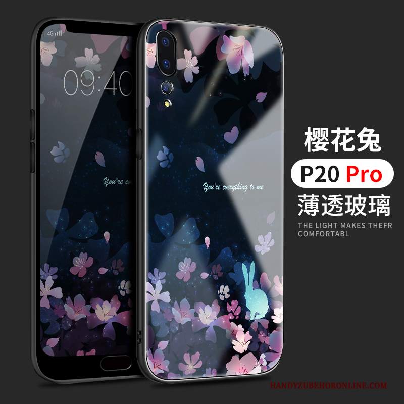 Custodia Huawei P20 Pro Silicone Di Personalità Marchio Di Tendenza, Cover Huawei P20 Pro Protezione Specchio Amanti