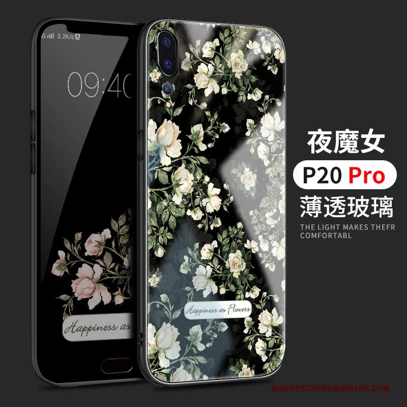 Custodia Huawei P20 Pro Silicone Di Personalità Marchio Di Tendenza, Cover Huawei P20 Pro Protezione Specchio Amanti