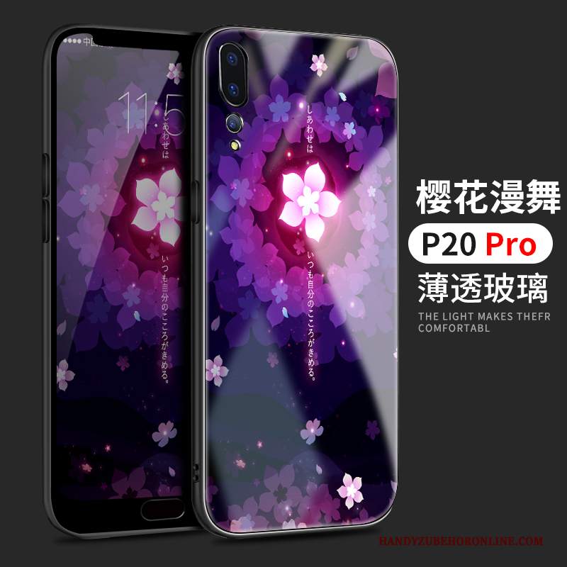 Custodia Huawei P20 Pro Silicone Di Personalità Marchio Di Tendenza, Cover Huawei P20 Pro Protezione Specchio Amanti