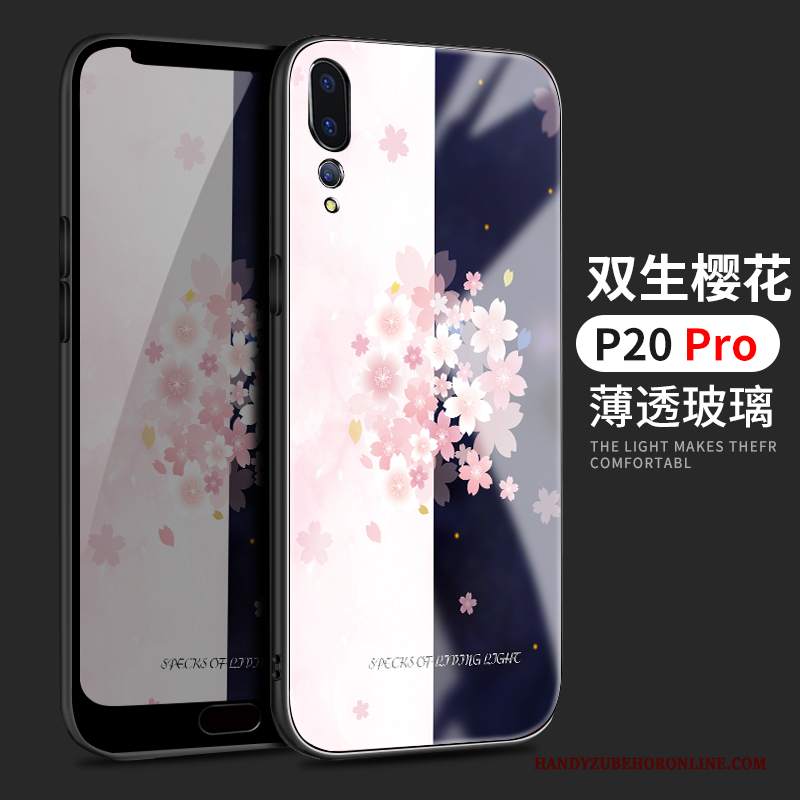 Custodia Huawei P20 Pro Silicone Di Personalità Marchio Di Tendenza, Cover Huawei P20 Pro Protezione Specchio Amanti