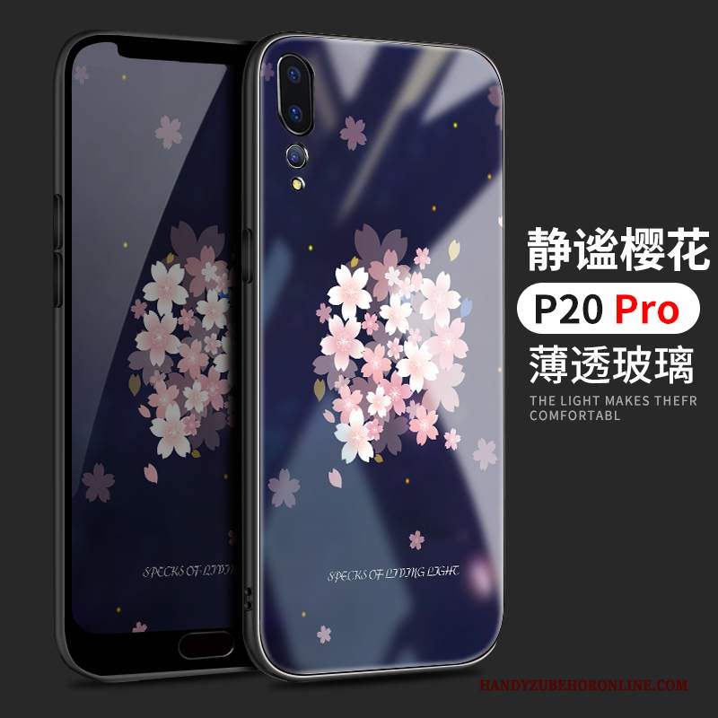 Custodia Huawei P20 Pro Silicone Di Personalità Marchio Di Tendenza, Cover Huawei P20 Pro Protezione Specchio Amanti