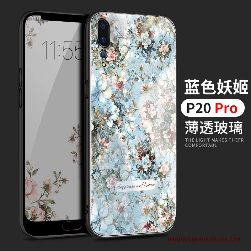 Custodia Huawei P20 Pro Silicone Di Personalità Marchio Di Tendenza, Cover Huawei P20 Pro Protezione Specchio Amanti