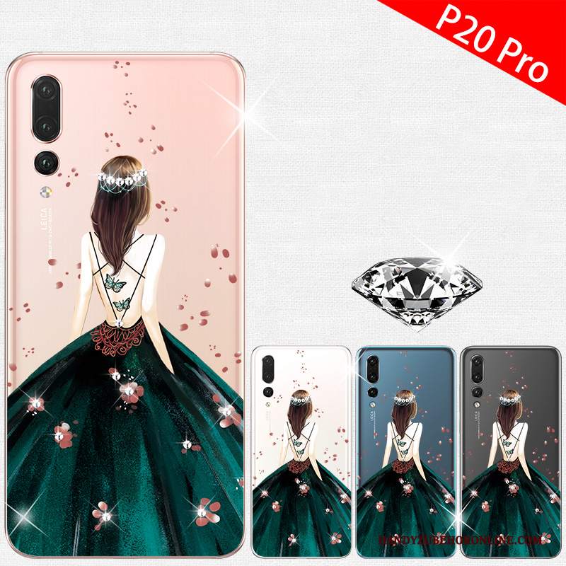 Custodia Huawei P20 Pro Silicone Tutto Incluso Verde, Cover Huawei P20 Pro Creativo Telefono High End