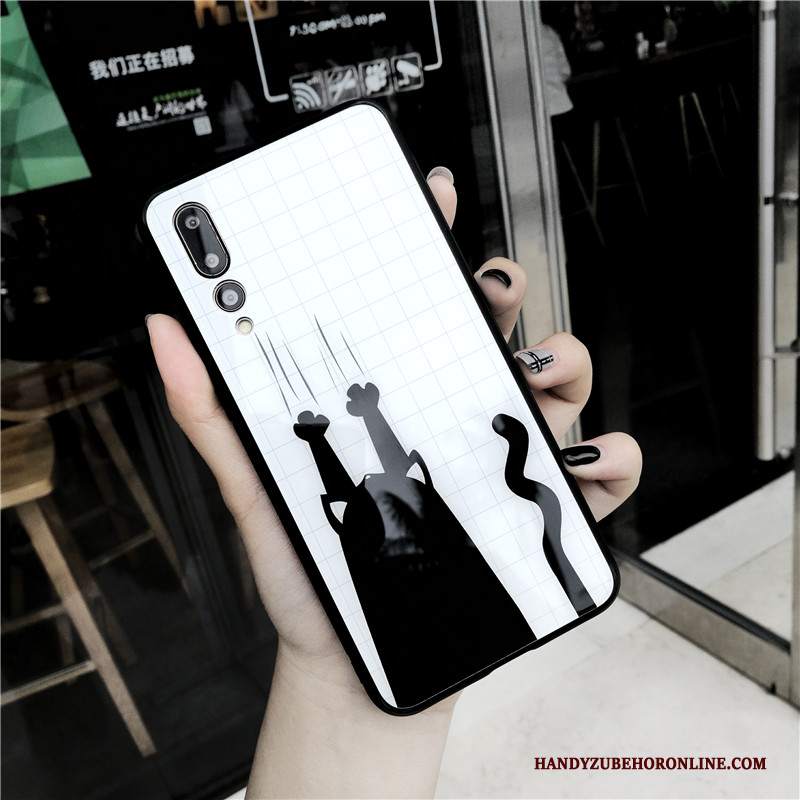 Custodia Huawei P20 Pro Telefono Bianco, Cover Huawei P20 Pro Nuovo Vetro