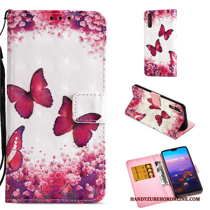 Custodia Huawei P20 Protezione Bello Tutto Incluso, Cover Huawei P20 Silicone Rossotelefono