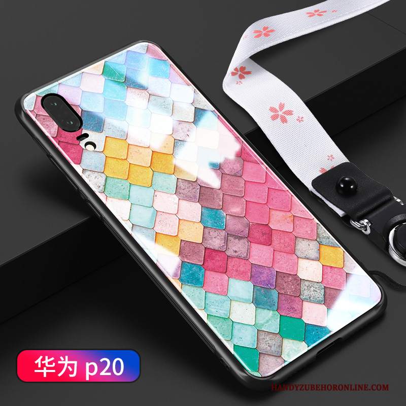 Custodia Huawei P20 Protezione Net Redtelefono, Cover Huawei P20 Creativo Tutto Incluso Verde