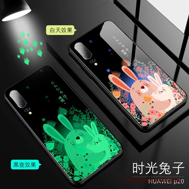 Custodia Huawei P20 Protezione Tutto Incluso Net Red, Cover Huawei P20 Creativo Sottile Amanti