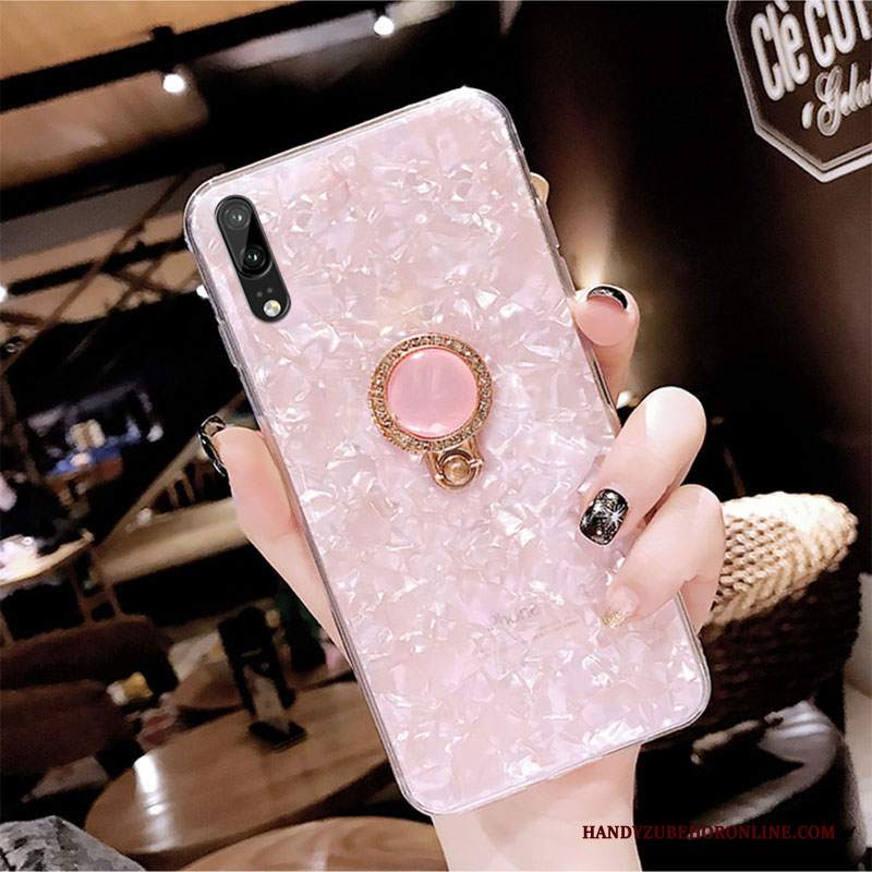 Custodia Huawei P20 Silicone Di Personalità Supporto, Cover Huawei P20 Strass Anti-caduta Ornamenti Appesi