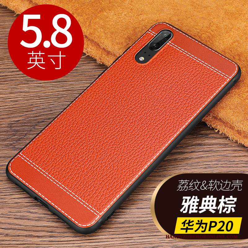 Custodia Huawei P20 Silicone Nuovo Modello, Cover Huawei P20 Pelle Affari Di Personalità