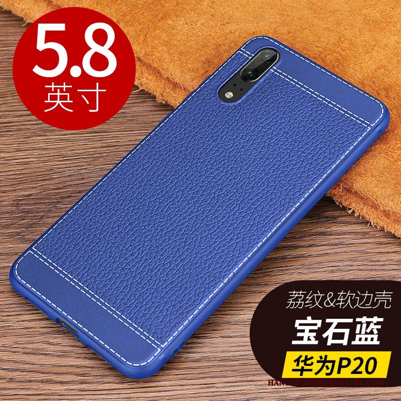 Custodia Huawei P20 Silicone Nuovo Modello, Cover Huawei P20 Pelle Affari Di Personalità