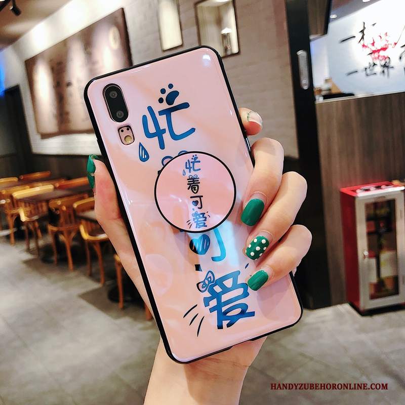 Custodia Huawei P20 Silicone Tendenza Gasbag, Cover Huawei P20 Telefono Rosa