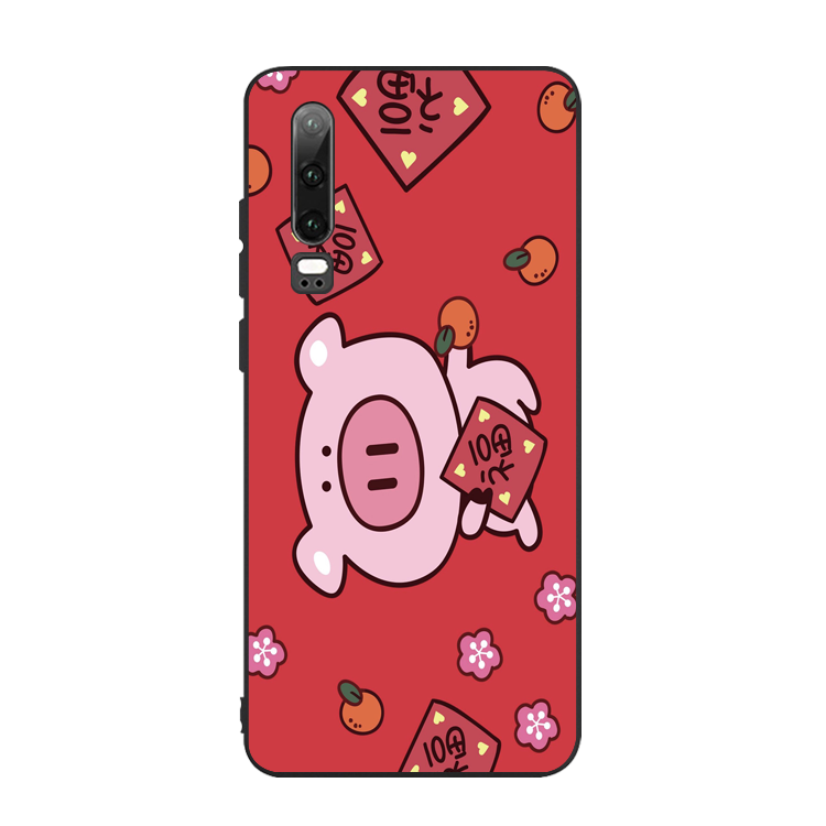 Custodia Huawei P30 Cartone Animato Tutto Incluso Morbido, Cover Huawei P30 Silicone Festivo Bello