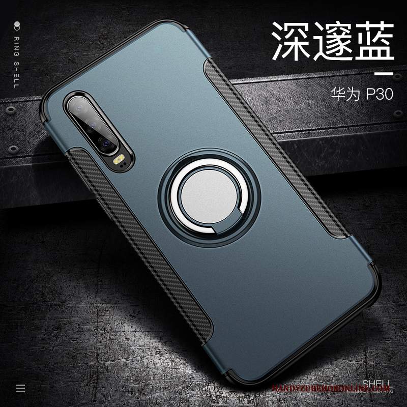 Custodia Huawei P30 Creativo Affari Tutto Incluso, Cover Huawei P30 Silicone Ring Macchiati