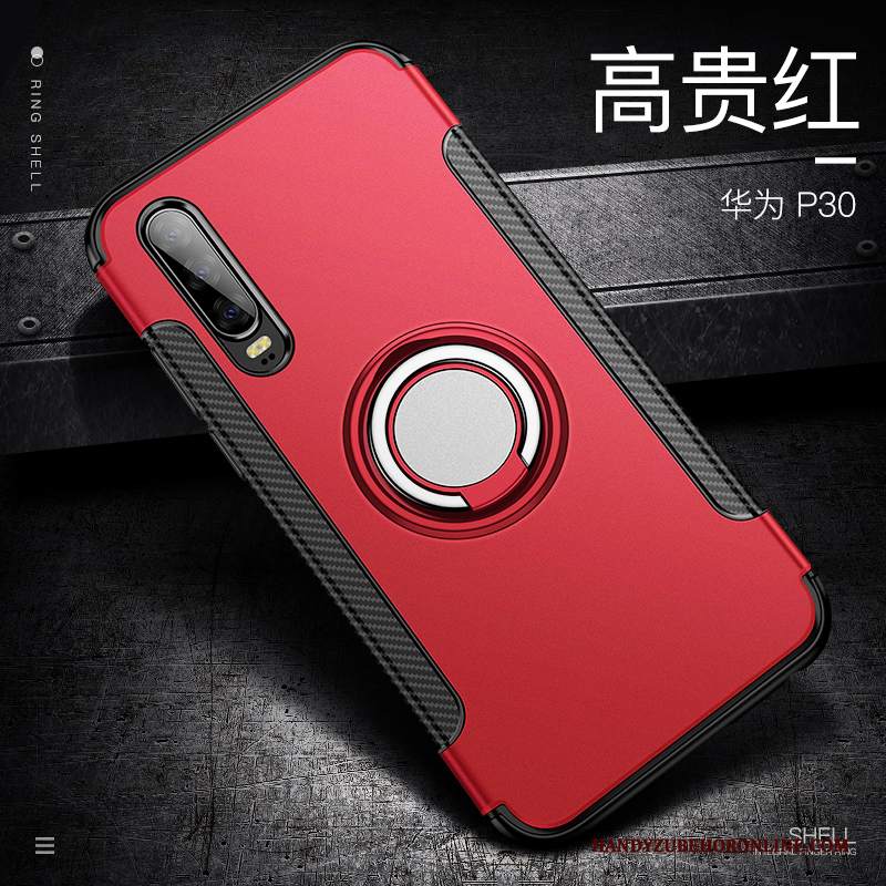 Custodia Huawei P30 Creativo Affari Tutto Incluso, Cover Huawei P30 Silicone Ring Macchiati