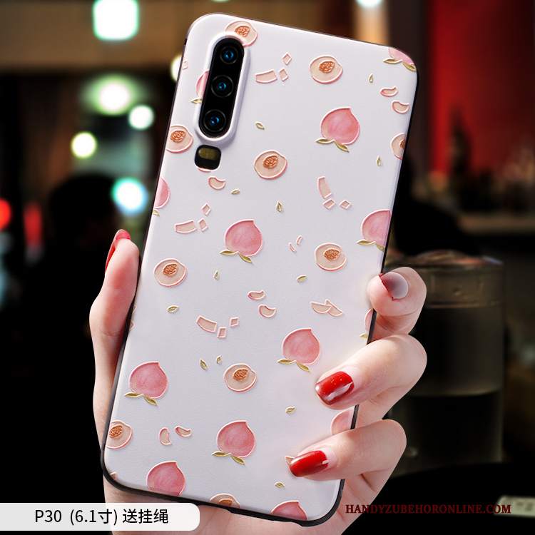 Custodia Huawei P30 Creativo Anti-caduta Net Red, Cover Huawei P30 Silicone Di Personalità Macchiati