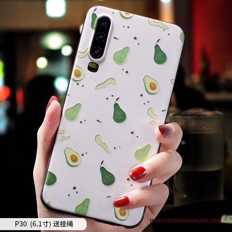 Custodia Huawei P30 Creativo Anti-caduta Net Red, Cover Huawei P30 Silicone Di Personalità Macchiati