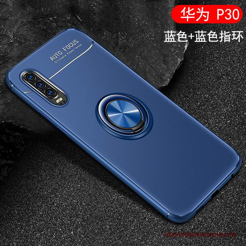 Custodia Huawei P30 Creativo Blu Sottile, Cover Huawei P30 Protezione Amanti Net Red