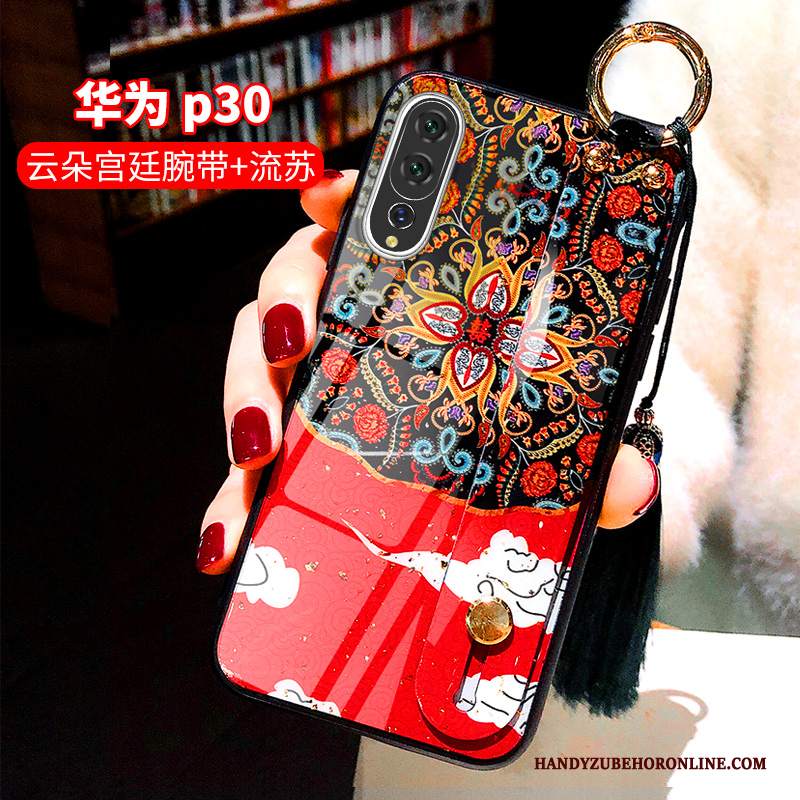 Custodia Huawei P30 Creativo Di Personalità Anti-caduta, Cover Huawei P30 Gru Net Red