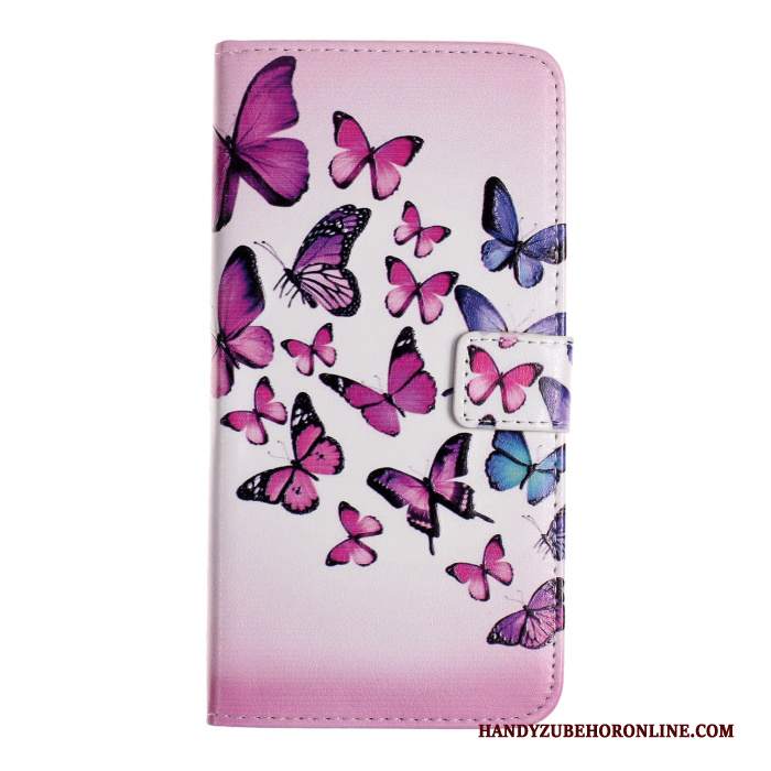 Custodia Huawei P30 Creativo Telefono Di Personalità, Cover Huawei P30 Pelle Rosa Carta