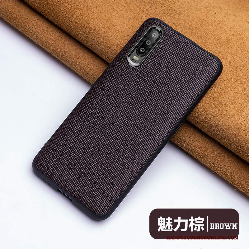 Custodia Huawei P30 Creativo Telefono Personalizza, Cover Huawei P30 Pelle Tutto Incluso Nero