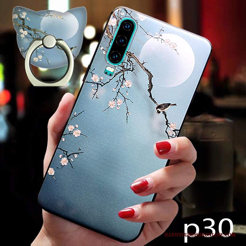 Custodia Huawei P30 Creativo Tendenza Di Personalità, Cover Huawei P30 Silicone Telefono Anti-caduta