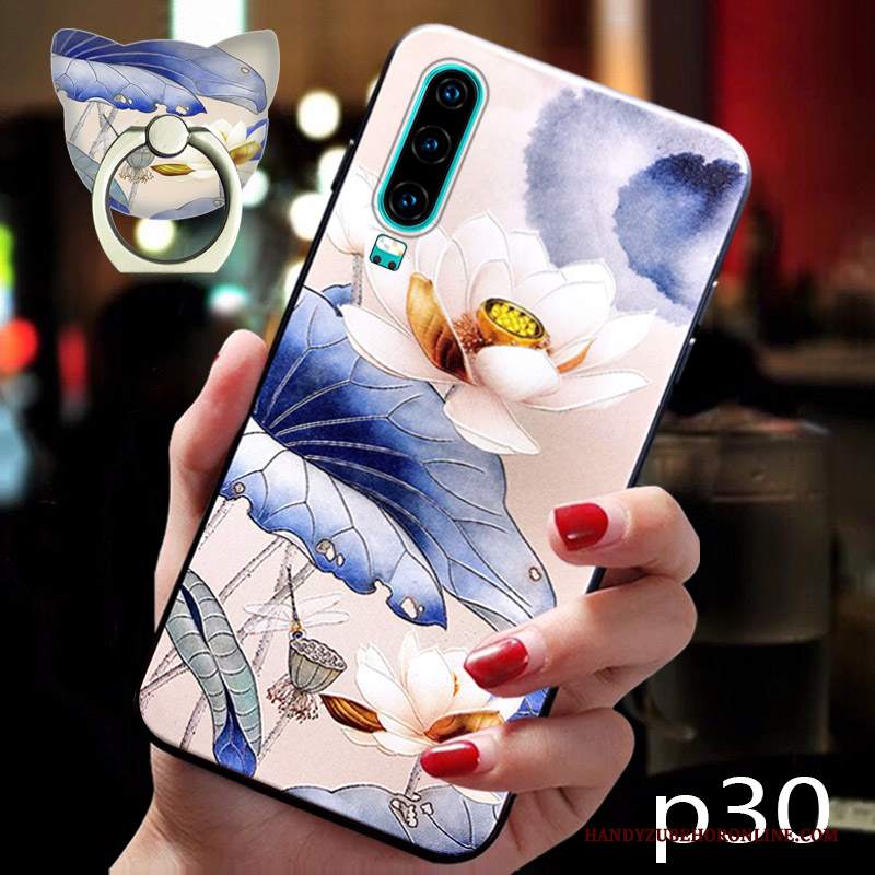 Custodia Huawei P30 Creativo Tendenza Di Personalità, Cover Huawei P30 Silicone Telefono Anti-caduta