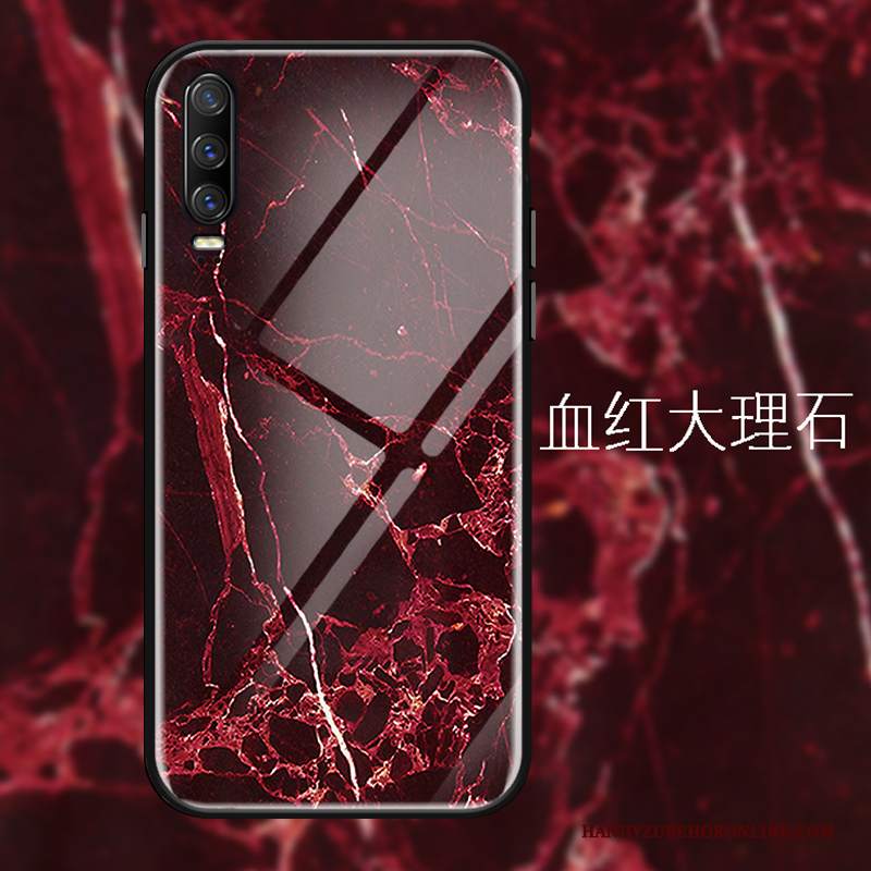 Custodia Huawei P30 Creativo Tutto Incluso Vetro, Cover Huawei P30 Moda Telefono Rosso