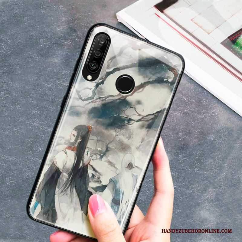 Custodia Huawei P30 Lite Creativo Di Personalità Tendenza, Cover Huawei P30 Lite Vetro Vento