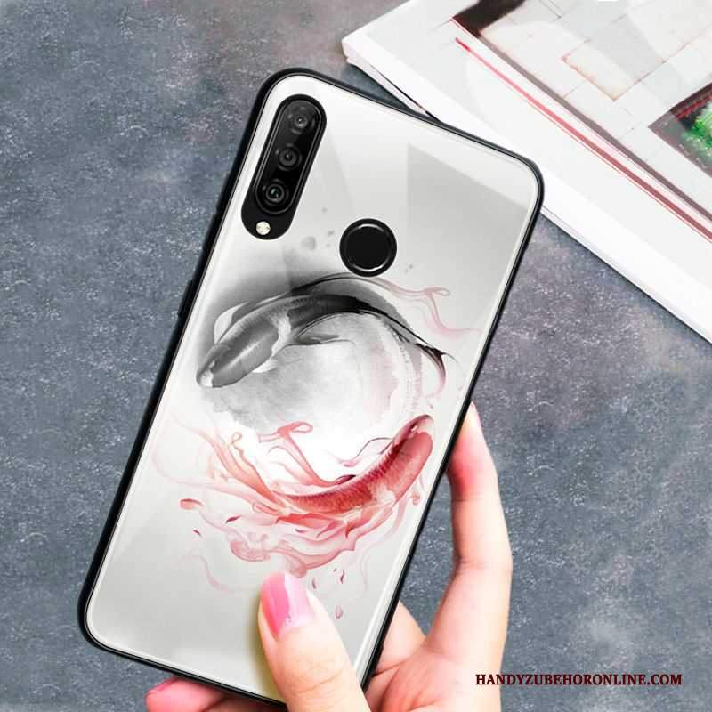 Custodia Huawei P30 Lite Creativo Di Personalità Tendenza, Cover Huawei P30 Lite Vetro Vento